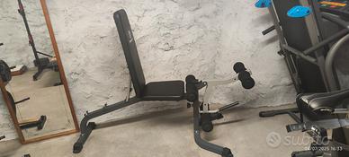 Panca con leg extension/leg curl panca schoot