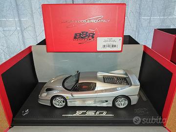 FERRARI F50 COUPE' ARGENTO NURBURG 1:18 BBR MODELS