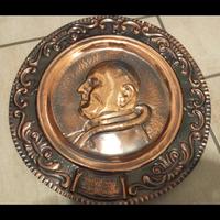 Piatto da muro in rame 