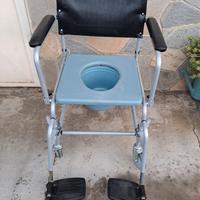 Sedia comoda con rotelle