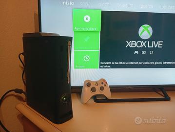 Xbox 360 black 60gb con controller e cavi