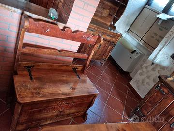 PANCA IN LEGNO FATTA A MANO 