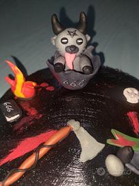 Diorama Horror "Baphomet & Occult" – Handmade