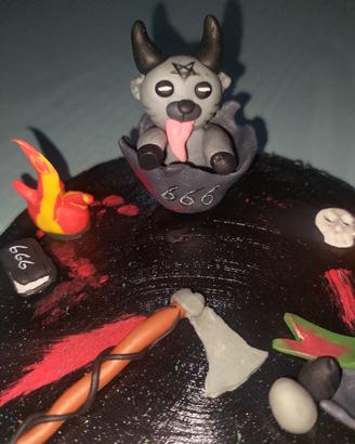Diorama Horror "Baphomet & Occult" – Handmade