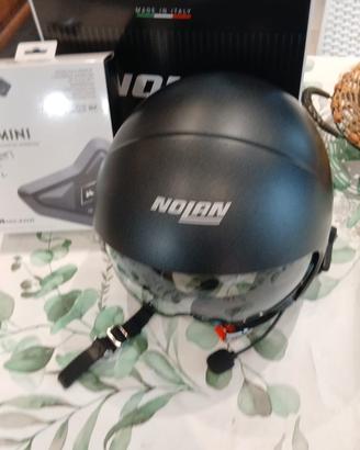 casco Nolan con bluthoth midland mini Nuovo