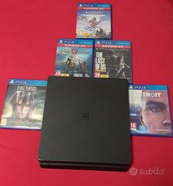 PS4 slim 500gb + 5 giochi prezzo flessibile 