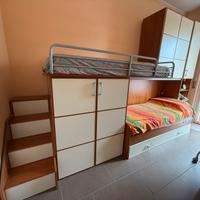 Cameretta completa con letto a castello+scrivania