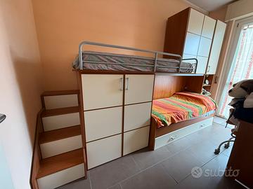 Cameretta completa con letto a castello+scrivania