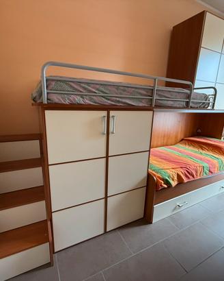 Cameretta completa con letto a castello+scrivania