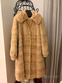 Pelliccia visone bianco taglia M