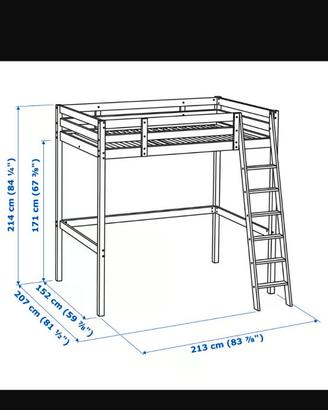 Letto a soppalco Ikea, Stora