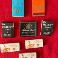 Fiammiferi vintage Hotel di Londra