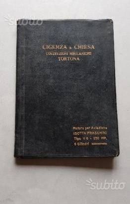 Isotta Fraschini 1920 manuale motore aereonautica