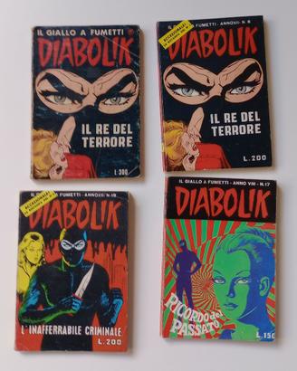 Fumetti Diabolik - 4 numeri