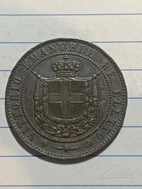 5 centesimi 1859 re eletto