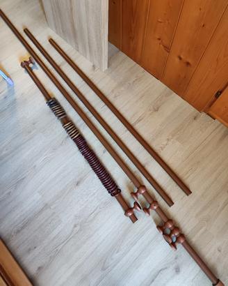 Pali in legno per tende da interni 