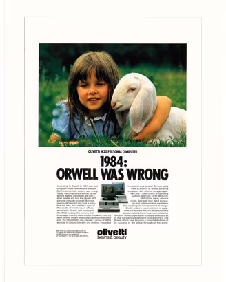 Poster- Orwell was wrong: Olivetti M20 PC