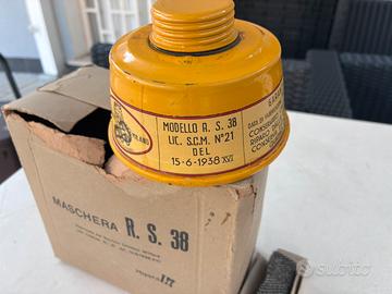 Maschera antigas R S 38  anno 1938