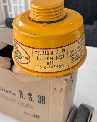 Maschera antigas R S 38  anno 1938