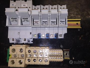 Portafusibili e morsettiera da quadro
