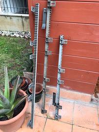 Cremagliera per cancello con ruote