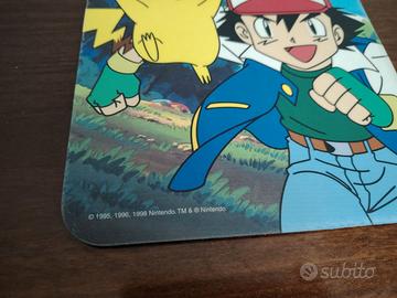mouse pad pikachu pokemon 1998 vintage Nintendo