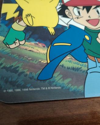 mouse pad pikachu pokemon 1998 vintage Nintendo