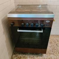 Piano cottura con forno a gas 60x60