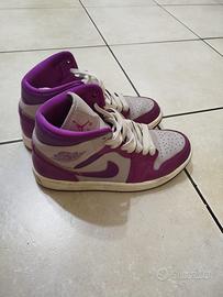 jordan viola e grigio chiaro