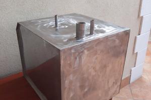 Serbatoio in acciaio barca 48x38x39 cm