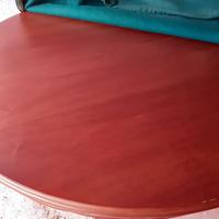 Tavolo rotondo allungabile + 6 sedie anni 80