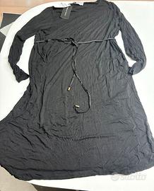 Abito Nero Fluido Fiorella Rubino – Taglia L (Nuov