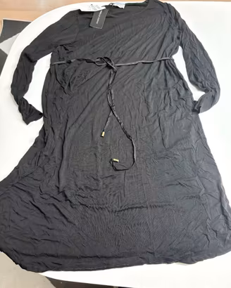Abito Nero Fluido Fiorella Rubino – Taglia L (Nuov