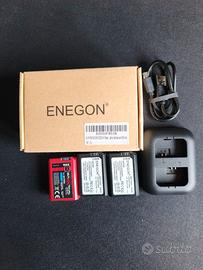 NP-FW50 ENEGON – 2 Batterie + Caricatore Rapido
