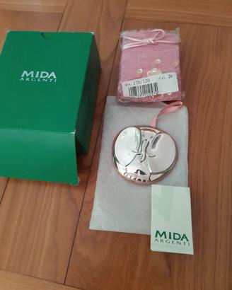 Medaglione da culla rosa MIDA ARGENTI