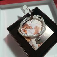 BRACCIALE Perle e Quadrifoglio - Ananda Steel