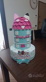torta Gabby's dollhouse in gomma eva 