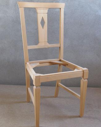 SEDIE NUOVE IN LEGNO GREZZO