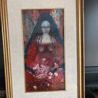 Maternità olio su tela di Marchese