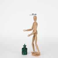 Figura Orientale in Malachite del XX Secolo