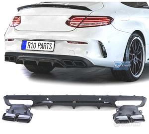 DIFFUSORE MERCEDES CLASSE C C205 COUPÉ 15-18 LOOK 