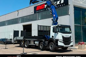 IVECO X-WAY 540 4 ASSI, GRU PM 83.5 SP, CARRELLONE