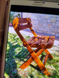 Sedia in legno Foppapedretti da giardino