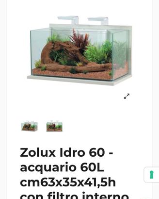 acquario zolux Idro 60 litri