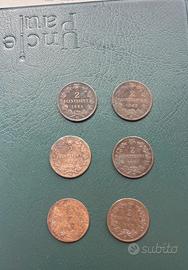 Monete da 2 centesimi regno d’Italia