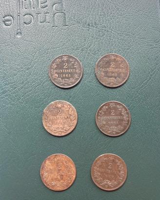 Monete da 2 centesimi regno d’Italia