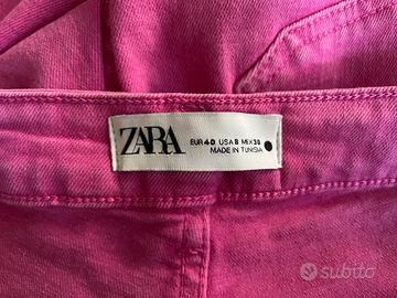 Jeans donna fucsia