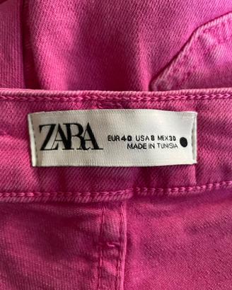 Jeans donna fucsia