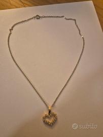 Collana Sottile con Pendente a Cuore