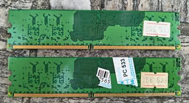  memoria RAM DDR2 da 256 MB ciascuno,  533 MHz.